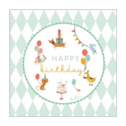 TOVAGLIOLI 33x33 HAPPY BIRTHDAY KIDS 16pz