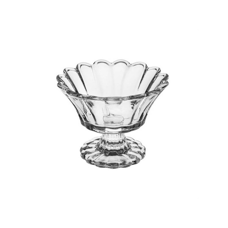 ALZATINA FIORE IN VETRO H.6,5 ø9cm BE-0021