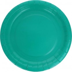 PIATTI DESSERT CARTA BIODEGRADABILI 18cm VERDE 25pz