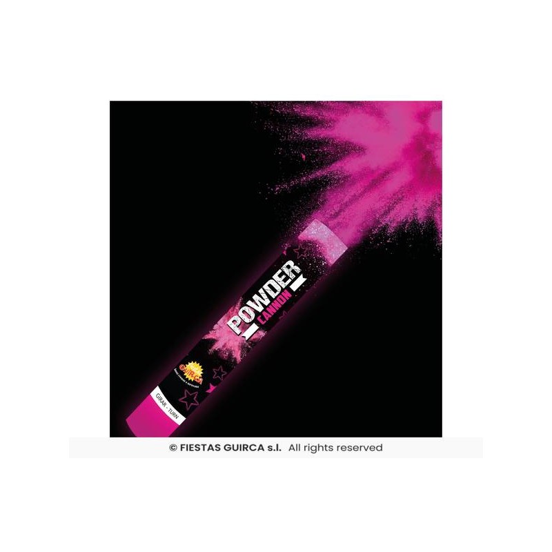 CANNONE POLVERE FLUORESCENTE 30cm FUCSIA 30gr