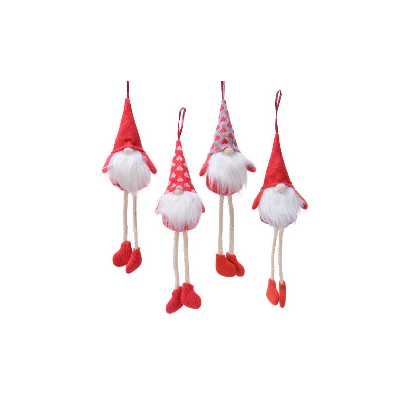 GNOMO IN TESSUTO C/APPENDINO 24cm 4as.ti