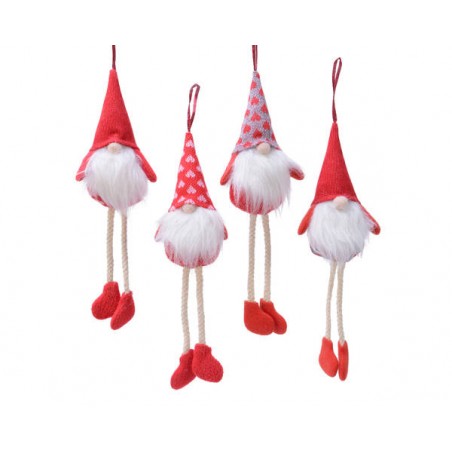 GNOMO IN TESSUTO C/APPENDINO 24cm 4as.ti