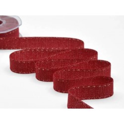 NASTRO RUSTICO LAME' C/IMPUNTURA mm22x20mt ROSSO