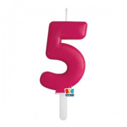 CANDELINA NUMERO 5 TINY PLUMP CHERRY 7cm