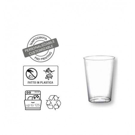 BICCHIERE PS TRASPARENTE 250cc 25pz