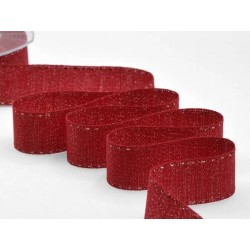 NASTRO RUSTICO LAME' C/IMPUNTURA mm36x20mt ROSSO