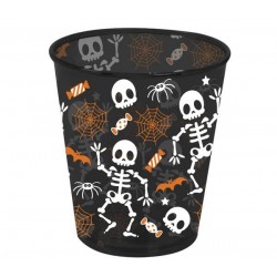 BICCHIERE SCHELETRO 10cm NERO
