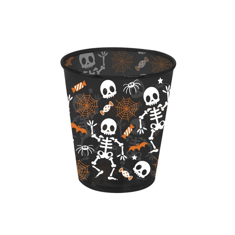 BICCHIERE SCHELETRO 10cm NERO