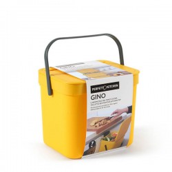 PATTUMIERA GINO RIFIUTI ORGANICI 7lt GIALLO