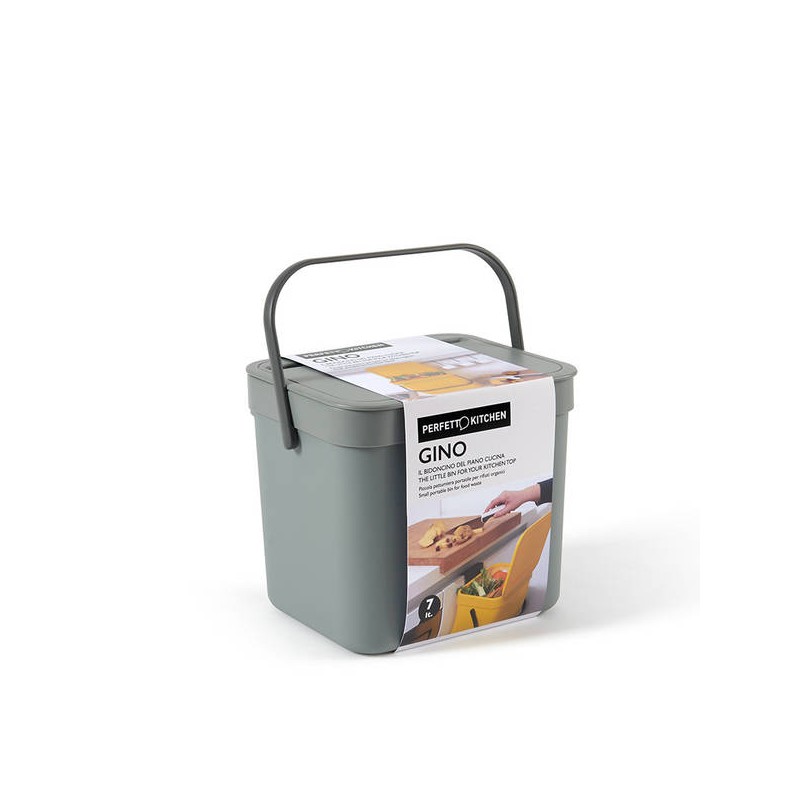 PATTUMIERA GINO RIFIUTI ORGANICI 7lt ANTRACITE