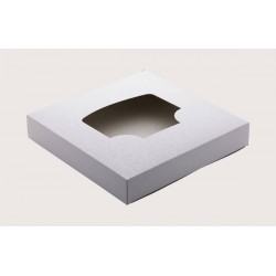 SCATOLA PORTA CROSTATA 30x30x5 BIANCO RAMAGE