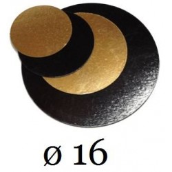 DISCHI CARTONE ORO/NERO LISCI 2400gr/mq ø16 10kg