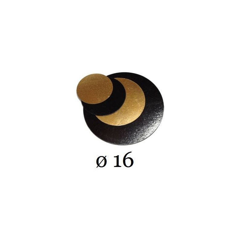 DISCHI CARTONE ORO/NERO LISCI 2400gr/mq ø16 10kg