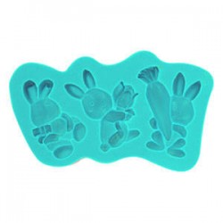 STAMPO IN SILICONE CONIGLIETTI ART.30337