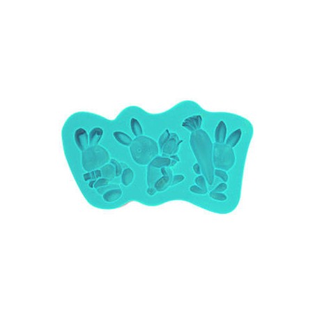 STAMPO IN SILICONE CONIGLIETTI ART.30337