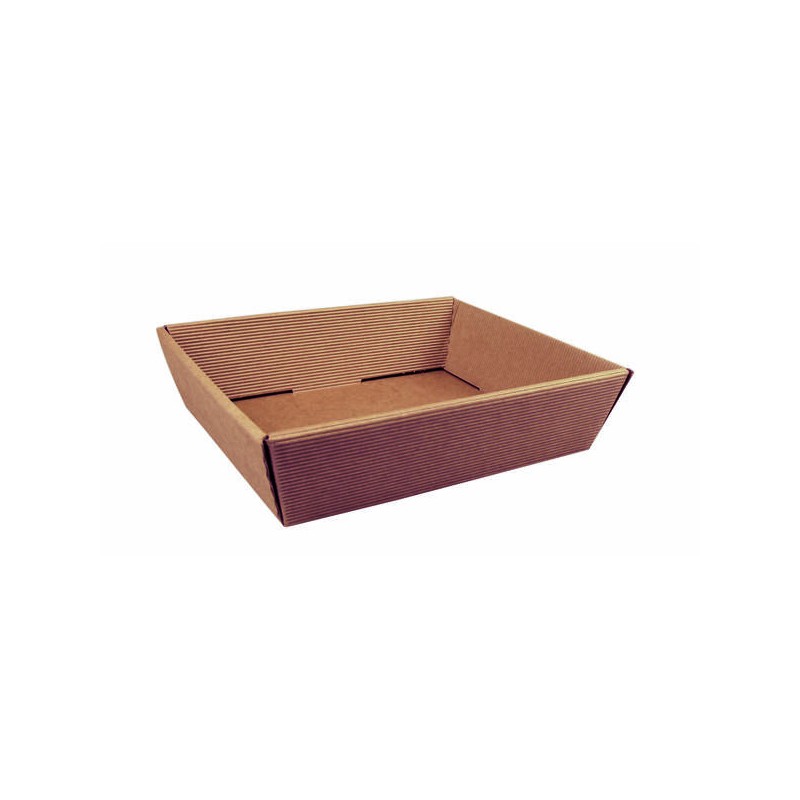 VASSOIO PICCOLO BASSO 25x20x6cm ONDA AVANA