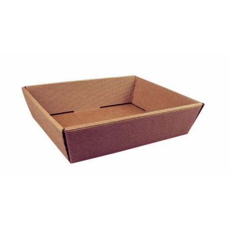 VASSOIO PICCOLO BASSO 25x20x6cm ONDA AVANA