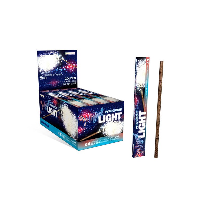 BACCHETTA C/FONTANA ORO DA TENERE IN MANO 4pz