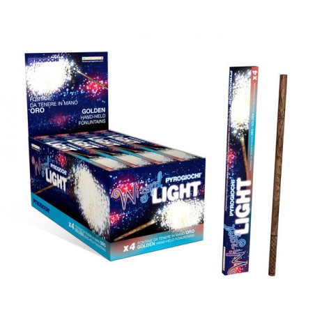 BACCHETTA C/FONTANA ORO DA TENERE IN MANO 4pz