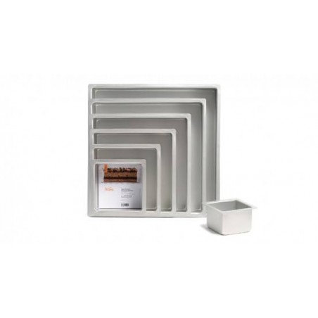 TEGLIA ALLUMINIO ANODIZZATA QUADRATA 35x35x7,5cm