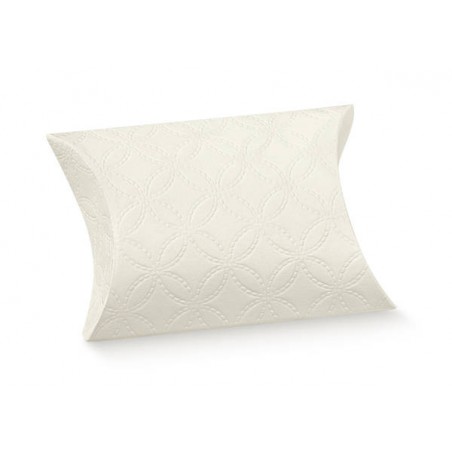 SCATOLA BUSTA 7x7x2,5cm MATELASSE' BIANCA 10pz