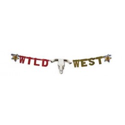 FESTONE BANNER WILD WEST 120cm