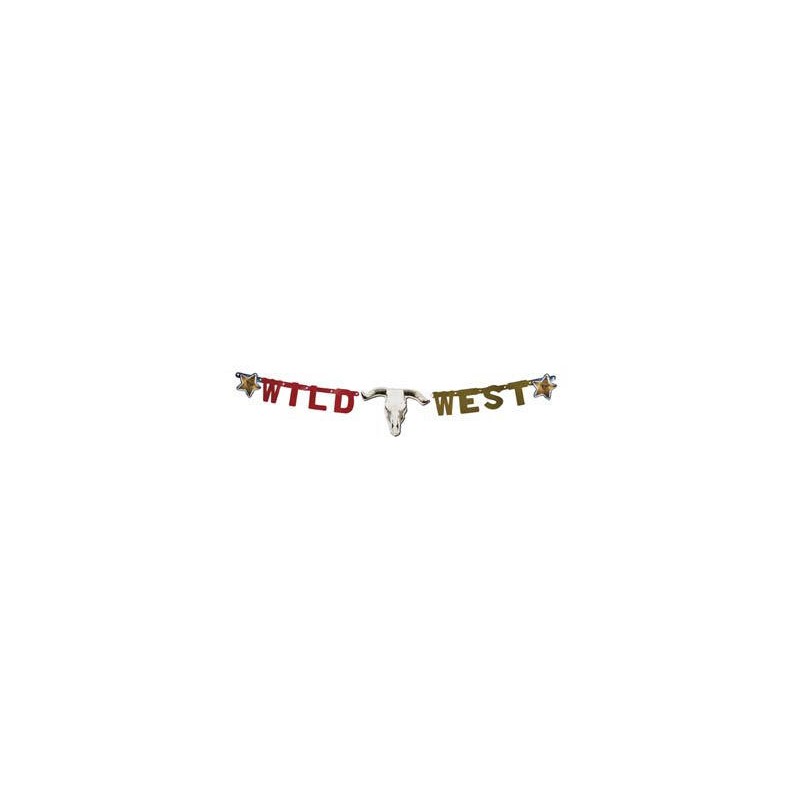 FESTONE BANNER WILD WEST 120cm