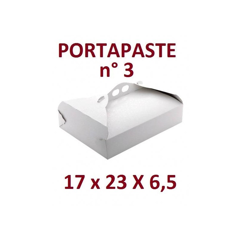 SCATOLA P.PASTE POLIT. N°3 17x23x6,5cm BIANCO RAMAGE