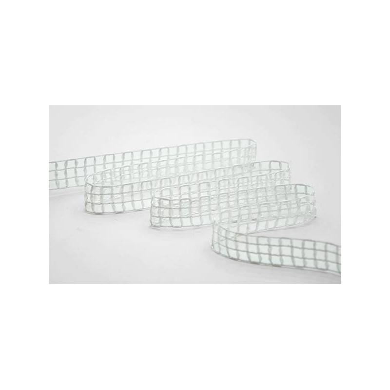 NASTRO RETE LUCIDA mm20x20mt BIANCO OTTICO