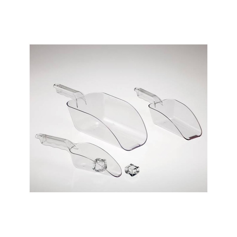 PALETTA IN POLICARBONATO PICCOLA TRASPARENTE H29cm LARGH.7cm