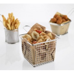 MINI CESTELLO ACCIAIO 18/8 13x13x10cm