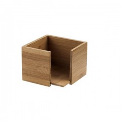 PORTA TOVAGLIOLI IN BAMBOO 14x14x10cm