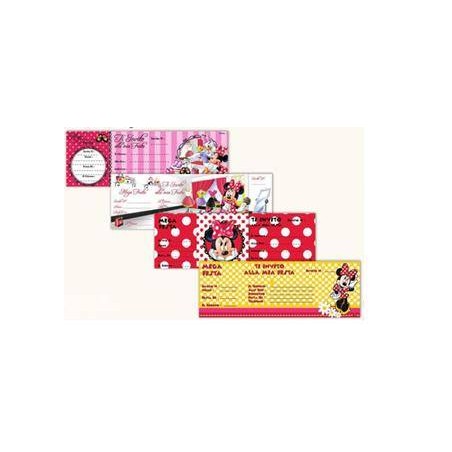 BLOCCHETTO INVITI MINNIE 15pz