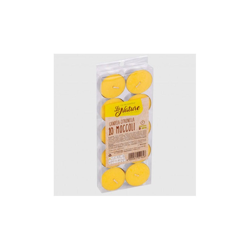 MOCCOLI PROFUMATI ALLA CITRONELLA 10pz