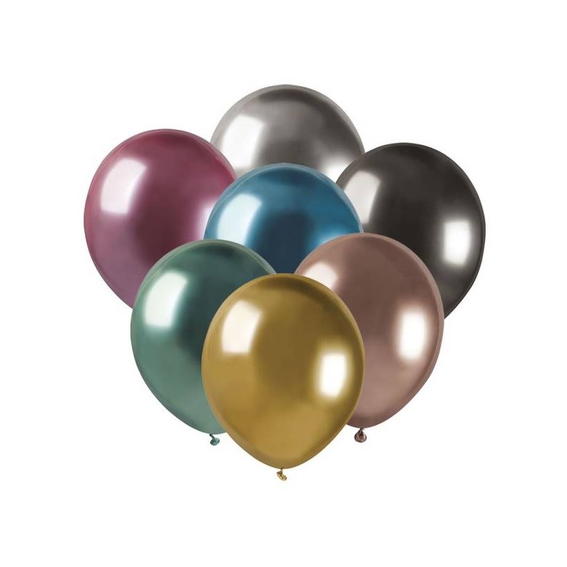 PALLONCINI LATTICE 5 12cm 50pz GLOSSY ASS.TI
