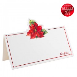 SEGNAPOSTO 10x5cm STELLA DI NATALE 8pz