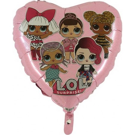 PALLONE MYLAR CUORE 45cm LOL SURPRISE