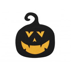 SAGOMA ZUCCA NERO ARANCIO 25cm