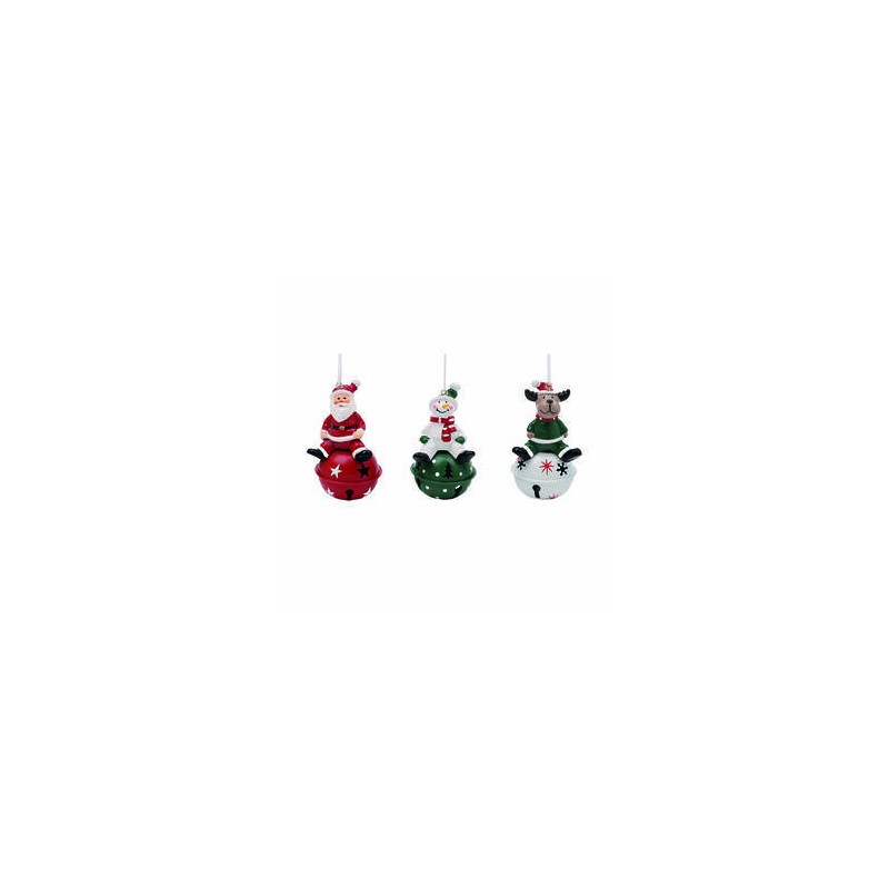 APPENDINO XMAS BELL CON SOGGETTI 3ass. 9cm 1PZ
