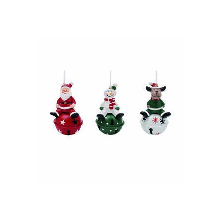 APPENDINO XMAS BELL CON SOGGETTI 3ass. 9cm 1PZ