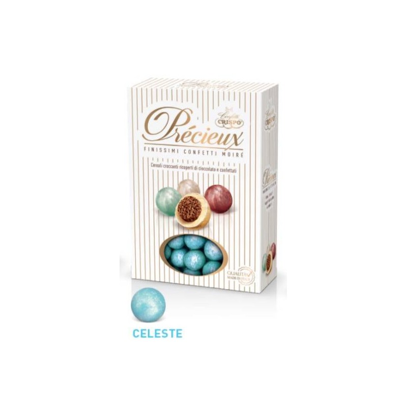 PRECIEUX KRIXI CEREALI CROCCANTI RICOPERTI DI CIOCCOLATO CONFETTATI CELESTI 700gr