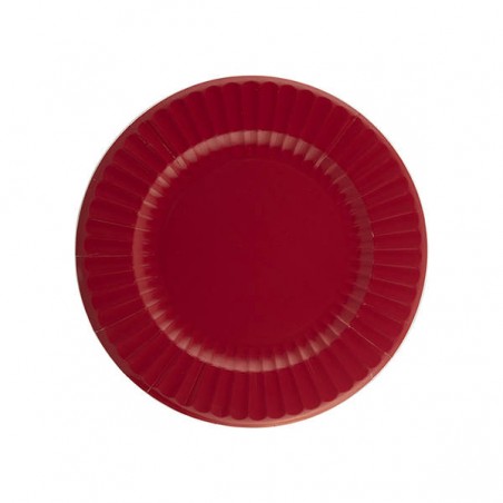 PIATTI PIANI ROUND 27cm ROSSO RUBINO 8pz