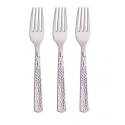 FORCHETTE ARGENTO METALIZZATE 24pz