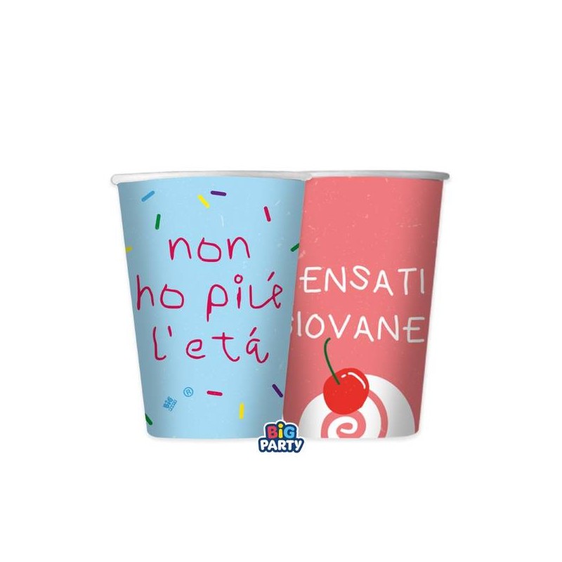 BICCHIERI 250cc CAKE PARTY 6pz