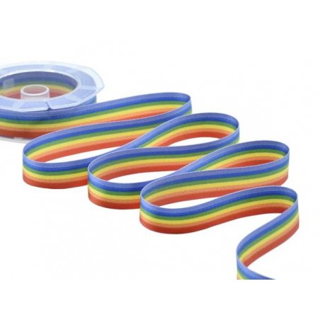 NASTRO DOPPIO RASO mm16x10mt COLOR ARCOBALENO
