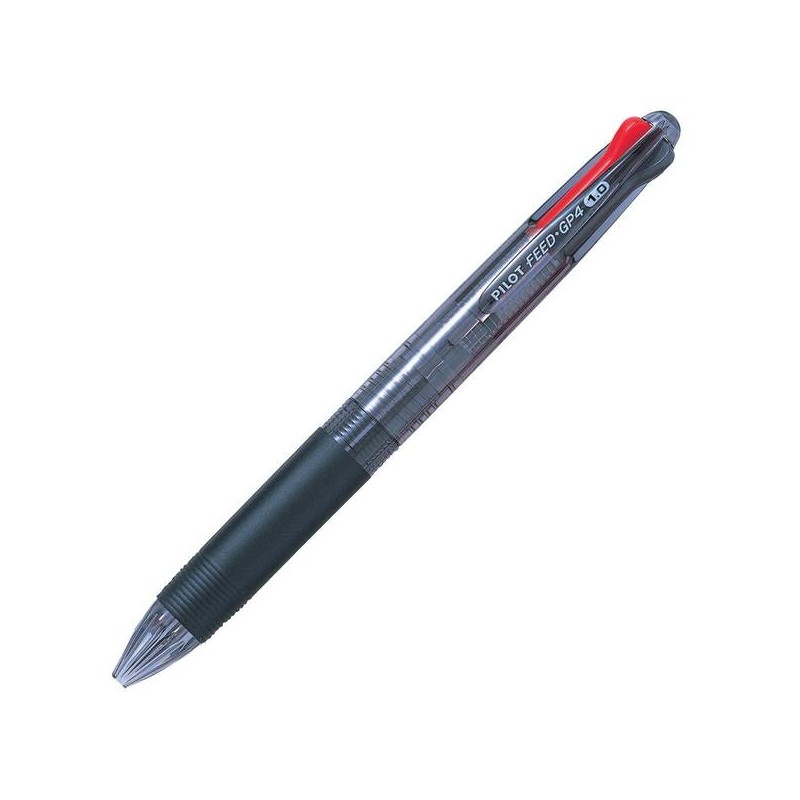PENNA PILOT 4 COLORI FEED TRANSPARENT BLACK