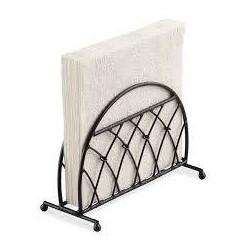 PORTA TOVAGLIOLI METALLO NERO 14x6,5x10cm