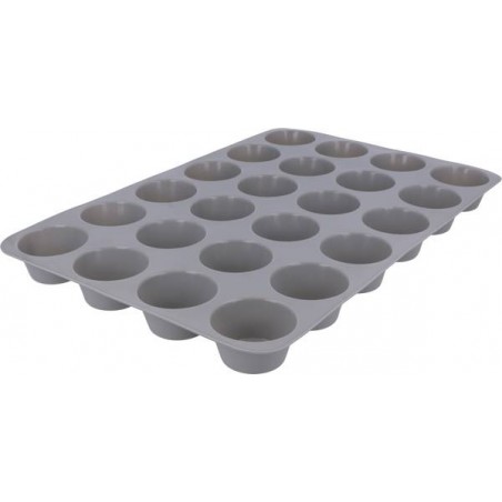TEGLIA PER 24  MINI MUFFIN IN SILICONE 33x23x2,5cm