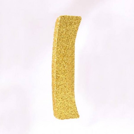 LETTERA POLISTIROLO GLITTER ORO mm120x90 I