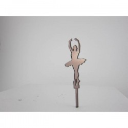 CAKE TOPPER PLEXY BALLERINA COLORI ASS.TO 1pz